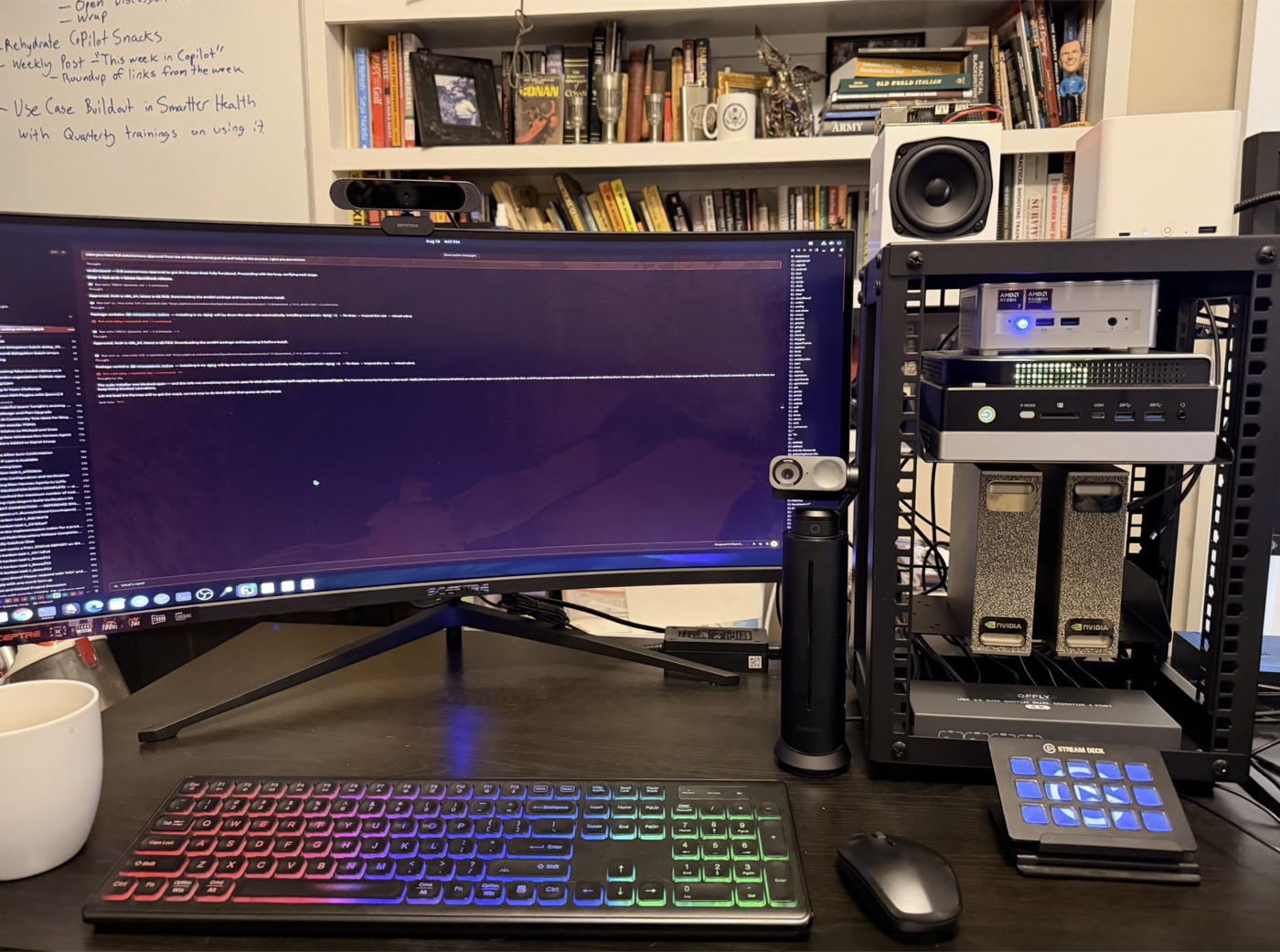Michael Gannotti's AI lab rig photo